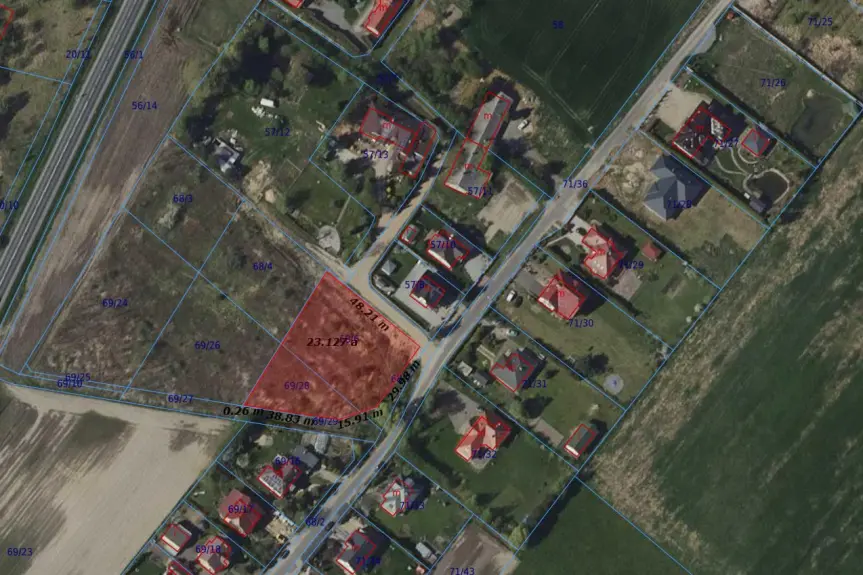 toruński, Lubicz, Rogówko, Działka usługowa w dobrym punkcie!